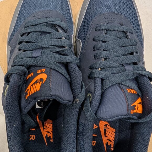 Nike Air Max 1 Essential Dark Obsidian Grey 2012 Size 8 Brand New 537383-420 - Picture 5 of 11